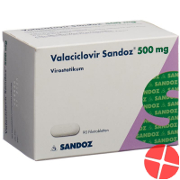 Valaciclovir Sandoz Filmtabletten 500mg 90 Stück