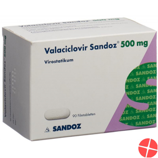 Valaciclovir Sandoz Filmtabletten 500mg 90 Stück