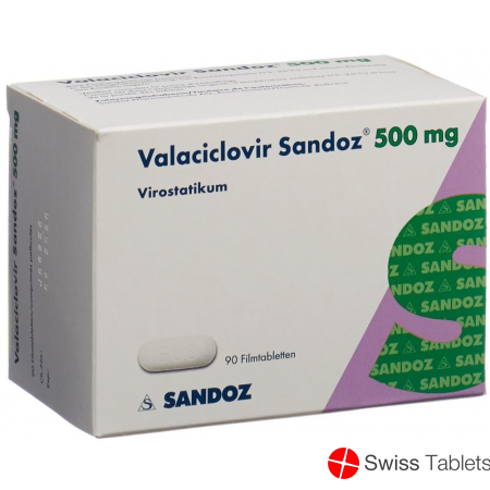 Valaciclovir Sandoz Filmtabletten 500mg 90 Stück buy online