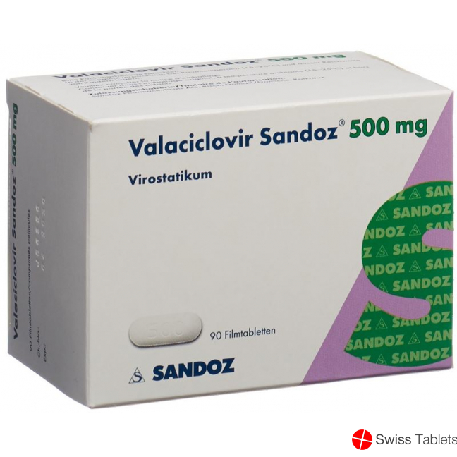 Valaciclovir Sandoz Filmtabletten 500mg 90 Stück buy online
