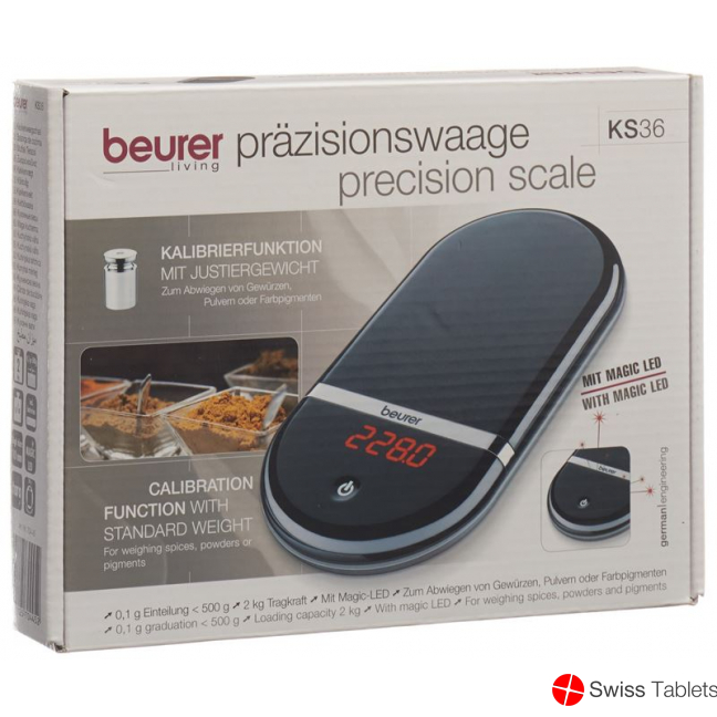 Beurer kitchen scale 0.1gr Digital Ks 36 buy online