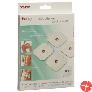 Beurer Tens Elektroden 45x45mm Standard 8 Stück