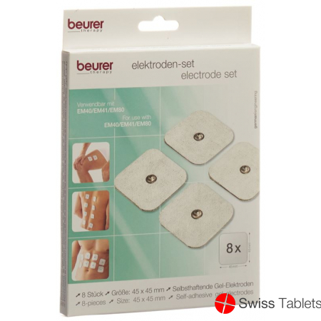 Beurer Tens Elektroden 45x45mm Standard 8 Stück buy online
