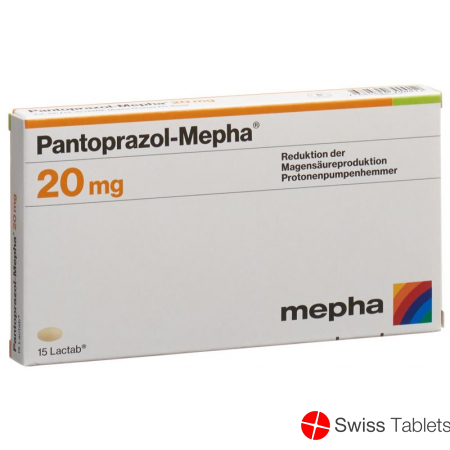 Pantoprazol Mepha Lactabs 20mg 15 Stück buy online