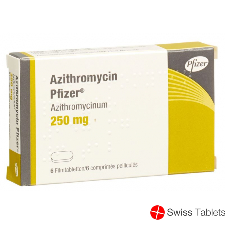 Azithromycin Pfizer Filmtabletten 250mg 6 Stück buy online