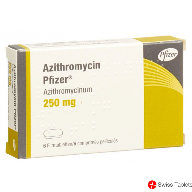 Azithromycin Pfizer Filmtabletten 250mg 6 Stück buy online