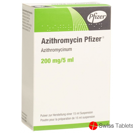 Azithromycin Pfizer Suspension 200mg/5ml 15ml buy online