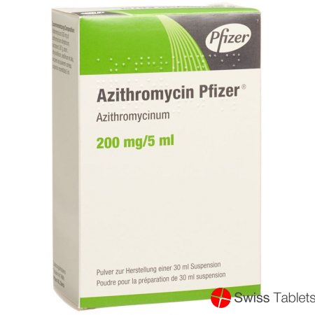Azithromycin Pfizer Suspension 200mg/5ml 30ml buy online