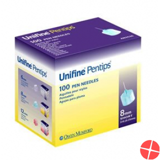 Unifine Pentips Dynamicare Nadeln 8mm 100 Stück