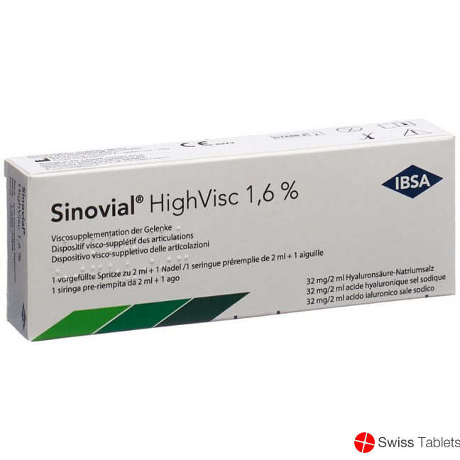 Sinovial High Visc Injektionslösung 1.6% Fertigspritze 2ml buy online