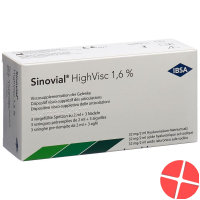 Sinovial High Visc Injektionslösung 1.6% 3 Fertigspritzen 2ml
