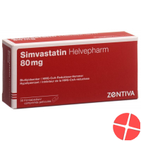 Simvastatin Helvepharm Filmtabletten 80mg 30 Stück