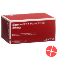Simvastatin Helvepharm Filmtabletten 80mg 100 Stück