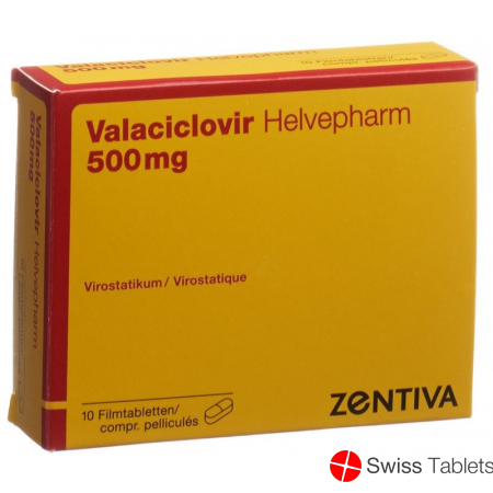 Valaciclovir Helvepharm Filmtabletten 500mg 10 Stück buy online
