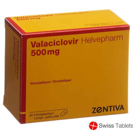 Valaciclovir Helvepharm Filmtabletten 500mg 30 Stück buy online