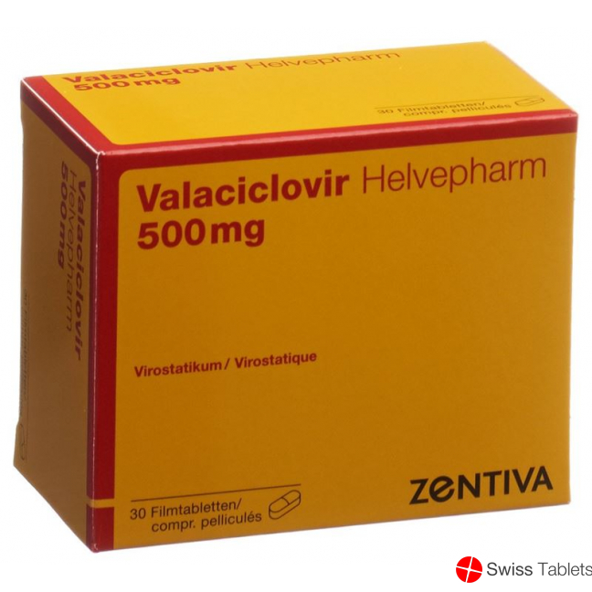 Valaciclovir Helvepharm Filmtabletten 500mg 30 Stück buy online