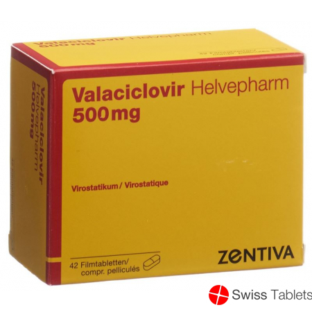 Valaciclovir Helvepharm Filmtabletten 500mg 42 Stück buy online