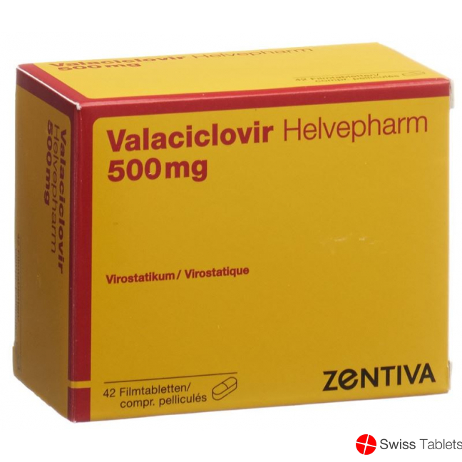 Valaciclovir Helvepharm Filmtabletten 500mg 42 Stück buy online