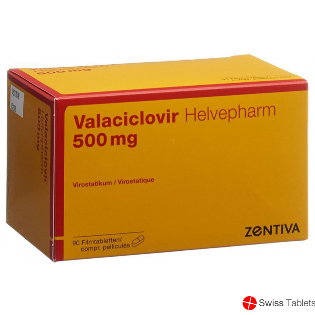 Valaciclovir Helvepharm Filmtabletten 500mg 90 Stück buy online