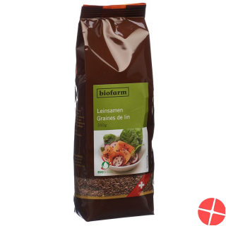 Biofarm Leinsamen Ch Knospe Beutel 350g