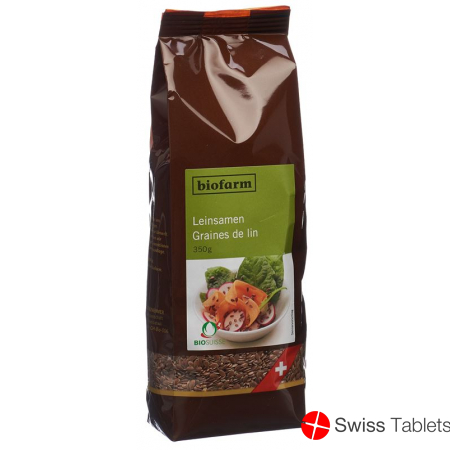 Biofarm Leinsamen Ch Knospe Beutel 350g buy online