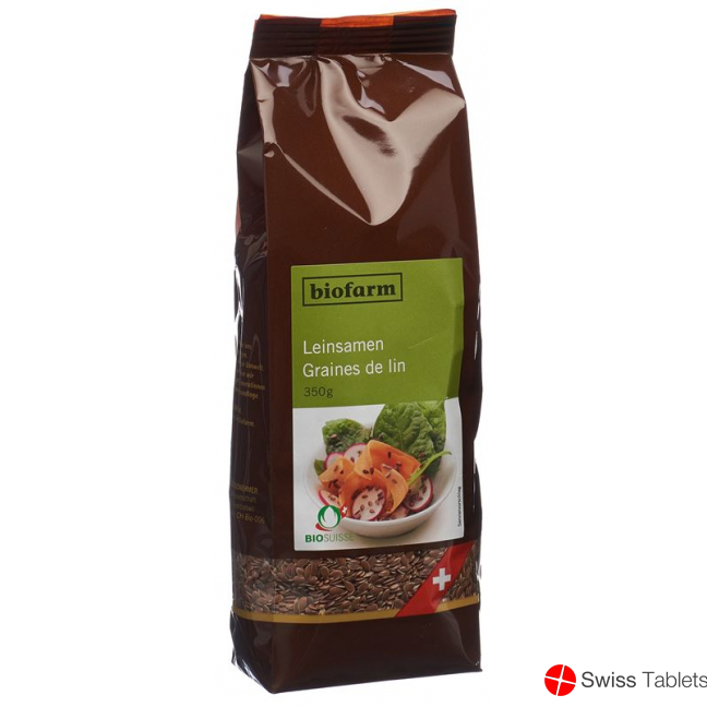 Biofarm Leinsamen Ch Knospe Beutel 350g buy online