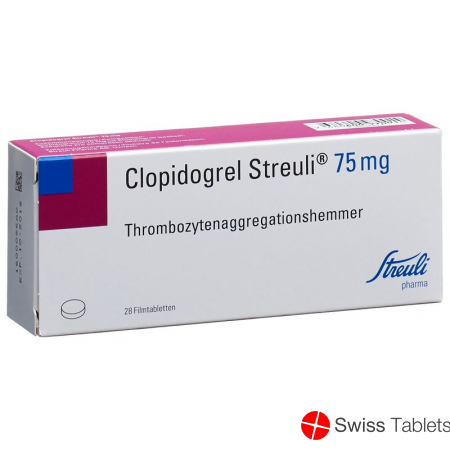 Clopidogrel Streuli Filmtabletten 75mg 28 Stück buy online
