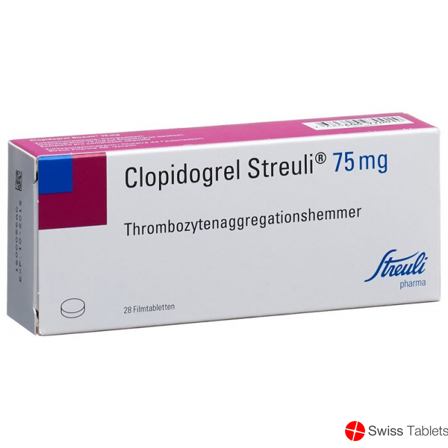 Clopidogrel Streuli Filmtabletten 75mg 28 Stück buy online