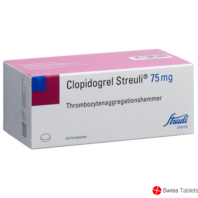 Clopidogrel Streuli Filmtabletten 75mg 84 Stück buy online