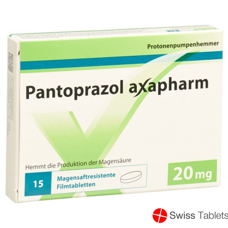 Pantoprazol Axapharm Filmtabletten 20mg 15 Stück buy online