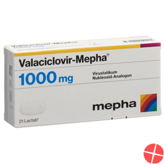 Valaciclovir Mepha Lactabs 1000mg 21 Stück