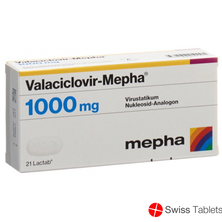 Valaciclovir Mepha Lactabs 1000mg 21 Stück buy online