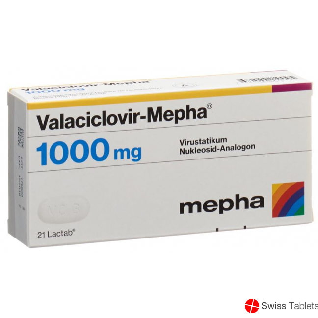 Valaciclovir Mepha Lactabs 1000mg 21 Stück buy online