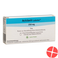 Aciclovir Labatec Trockensubstanz 250mg 5 Flasche 10ml