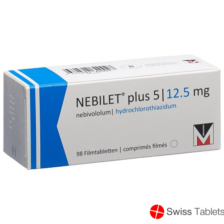 Nebilet Plus Filmtabletten 5/12.5mg 98 Stück buy online