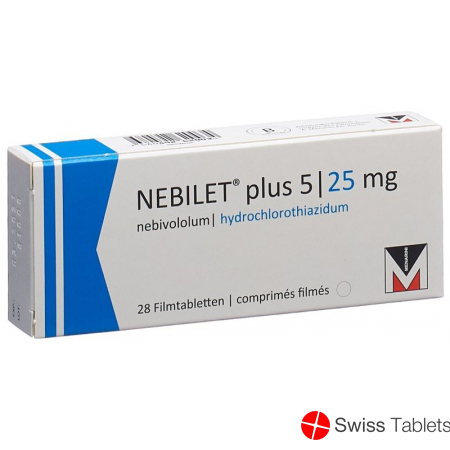 Nebilet Plus Filmtabletten 5/25mg 28 Stück buy online