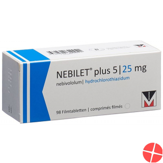 Nebilet Plus Filmtabletten 5/25mg 98 Stück