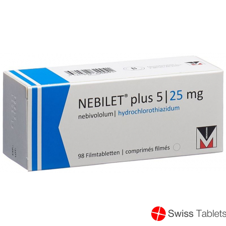Nebilet Plus Filmtabletten 5/25mg 98 Stück buy online