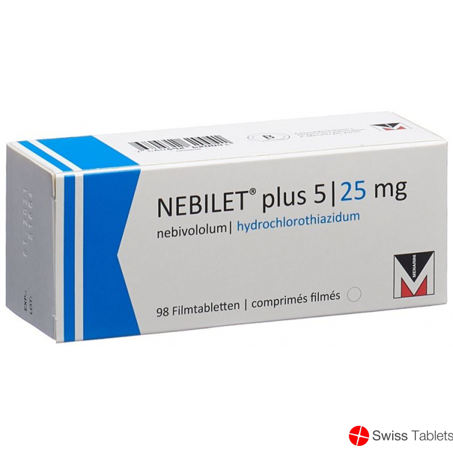 Nebilet Plus Filmtabletten 5/25mg 98 Stück buy online