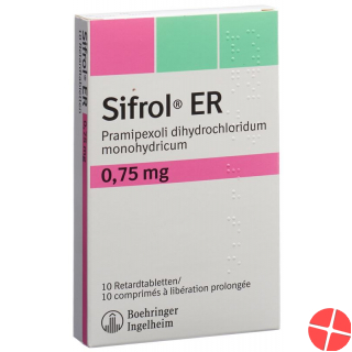 Sifrol ER Retard Tabletten 0.75mg 10 Stück