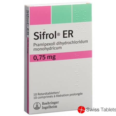 Sifrol ER Retard Tabletten 0.75mg 10 Stück buy online