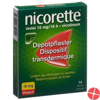 Nicorette Invisi Patch 15 mg 14 pieces patch