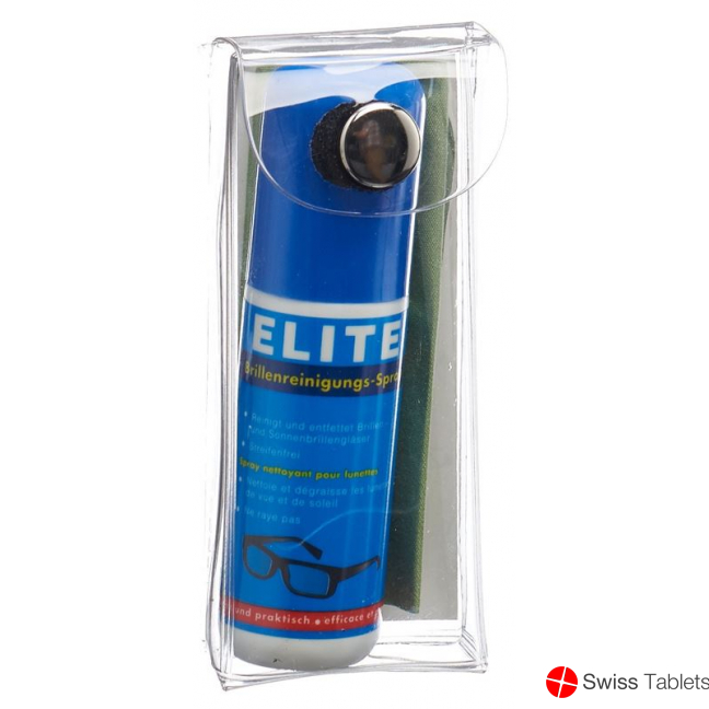 Elite glasses cleaning set spray + microfiber cloth buy online