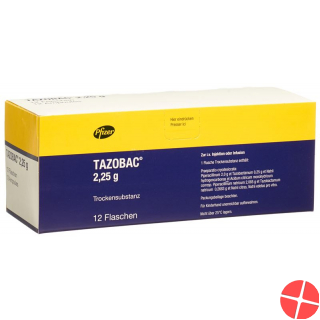Tazobac Trockensubstanz 2.25g Durchstechflasche 12 Stück