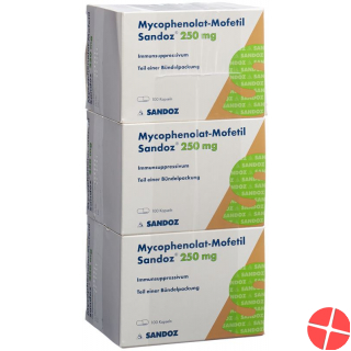 Mycophenolat Mofetil Sandoz Kapseln 250mg 300 Stück