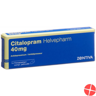 Citalopram Helvepharm Filmtabletten 40mg 14 Stück