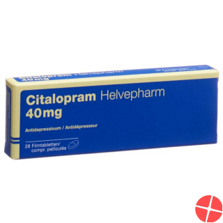 Citalopram Helvepharm Filmtabletten 40mg 28 Stück