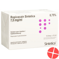 Ropivacain Sintetica 7.5mg/ml 10 Ampullen 10ml