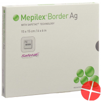 Mepilex Ag Border Schaumverband 15x15cm 5 Stück