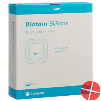 Biatain silicone foam dressing 10 x 10 cm 10 pieces self-adhesive Biatain silicone foam dressing 10 x 10 cm 10 pieces self-adhesive